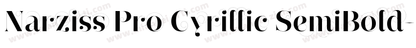 Narziss Pro Cyrillic SemiBold字体转换